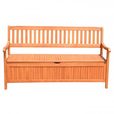 Dřevěná zahradní lavice s úložným prostorem, HOUSTON BTGreen