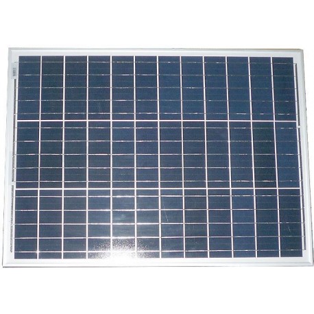 Solární krystalický panel 50W 2-PIN velký
