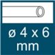 konektor spojovací "T" k hadici 4x6mm, 10ks